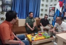 Pasi Intel Kodim 0412 Lampung Utara Kunjungi Balai Wartawan Effendi Yusuf