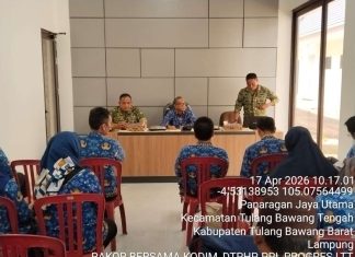 Perkuat Ketahanan Pangan, Kodim 0412/LU dan Dinas TPH Tubaba Gelar Rakor Percepatan Program Pertanian