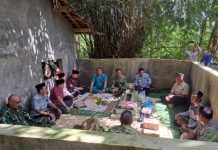 Kasdim Hadiri Do’a dan Syukuran Bersama, Satgas Pembersihan Gulma di Bendungan Way Rarem Lampung Utara