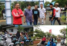 Ratusan Vespa Lampung Utara Serbu Markas TNI-AL Prokimal