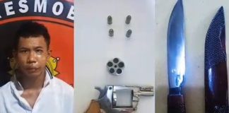 Tekab 308 Polres Lampung Utara Ringkus Spesialis Curat Antar Kabupaten, Senpi Rakitan dan Amunisi Disita