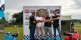 Komunitas Vespa Lampura Deklarasi Jaga Kekompakan dan Ketertiban Lalulintas