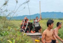 Dramatis! Terhalang Gulma Tebal, TNI/Basarnas Berhasil Evakuasi Jasad Warga Ogan Lima yang Hilang di Waduk Way Rarem