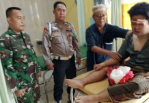 Tanggap dan Sigap, Sinergitas Anggota Koramil 412-06/SU dan Polsek Sungkai Utara Bantu Masyarakat Korban Laka Lantas