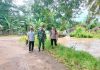 Babinsa Koramil 412-06/SU Turun Langsung Laksanakan Pemantauan Debit Aliran Sungai Tulung Buyut Sebagai Antisipasi Bencana Banjir