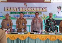 Danpos Koramil Abung Selatan Peltu Masri Hadiri Rakor Lintas Sektoral “Sehat, Tanggap, Partisipatif”