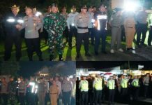 Pabung Tubaba Hadiri Apel Gabungan Pengamanan Malam Takbiran Idul Adha 1447 H/2026 M Polres Tulang Bawang Barat