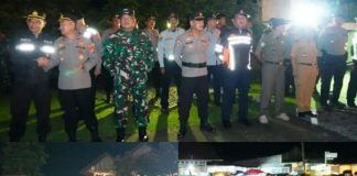 Pabung Tubaba Hadiri Apel Gabungan Pengamanan Malam Takbiran Idul Adha 1447 H/2026 M Polres Tulang Bawang Barat