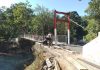 Hampir Rampung! Jembatan Perintis Garuda Desa Tulung Balak Masuki Tahap Finishing 100%