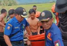 Tim SAR Gabungan Evakuasi Jenazah Pemancing yang Tenggelam di Bendungan Way Rarem
