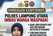 Warga Ditemukan Tewas Tenggelam di Way Rarem, Polres Lampura Imbau Warga Waspada
