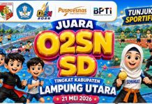 Cetak Atlet Berbakat, Ini Daftar Juara O2SN SD Tingkat Kabupaten Lampung Utara 2026