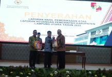 Pemkab Lampung Utara Kembali Raih Opini WTP