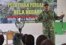 Dandim 0412/LU Berikan Motivasi kepada Peserta Pelatihan KKRI di MAN 2 Lampung Utara