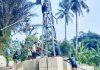 Tiang Pylon Jembatan Garuda Pekurun Kebut Pemasangan, TNI dan Warga Gotong royong Kejar Progres