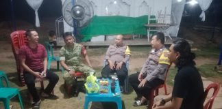 Babinsa dan Bhabinkamtibmas Sungkai Utara Berikan Imbauan Kamtibmas Terkait Hiburan Orgen Tunggal
