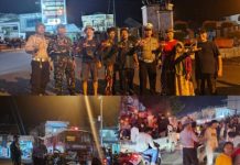 Sambut Tahun Baru Islam 1 Muharam 1448 H. Babinsa Koramil 412-03/Bukit Kemuning Ikuti Pawai Obor