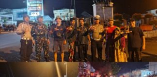 Sambut Tahun Baru Islam 1 Muharam 1448 H. Babinsa Koramil 412-03/Bukit Kemuning Ikuti Pawai Obor