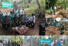 Dandim 0412/LU hadiri Ground Breaking Pembangunan Jembatan Aramco Perintis Garuda di Tubaba secara Vicon