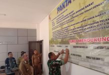 Wujudkan Transparansi, Pabung Tubaba Kodim 0412/LU Hadiri Penandatanganan Pakta Integritas SPMB TA 2026-2027