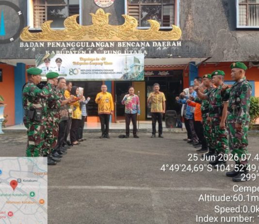 Sinergi Kodim 0412/LU dan BPBD Perkuat Kesiapsiagaan Hadapi Potensi Bencana Alam