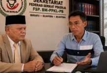 Ketua Umum FSP-BMPPKLPB Mayusni T. Advokasi sosial merupakan instrumen penting untuk memastikan terpenuhinya hak pekerja