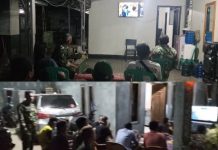 Suasana Hangat Nobar Piala Dunia, Kodim 0412/LU Hadirkan Komsos dan Pererat Hubungan dengan Warga