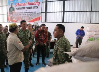 Dandim 0412/LU Sambut Kunker Pangdam XXI/Radin Inten ke KDKMP Pulung Kencana