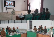 Percepat Realisasi Koperasi Desa/Kelurahan Merah Putih, Dandim 0412/LU ikuti Vicon Bersama Wakil Panglima TNI