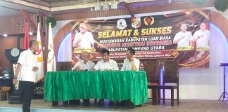 Laksamana Bangsawan Terpilih Menjadi ketua Pengcab Muaythai Lampura”