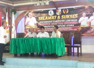 Laksamana Bangsawan Terpilih Menjadi ketua Pengcab Muaythai Lampura”