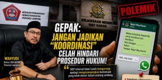 Polemik WhatsApp Kejari Way Kanan GEPAK: Jangan Jadikan Dalih “Koordinasi” untuk Mengaburkan Prosedur Hukum