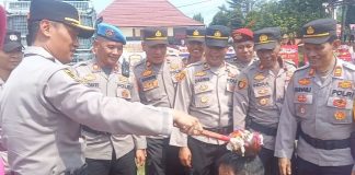 Sebanyak 67 Personel Polres Lampung Utara Resmi Naik Pangkat, Kapolres: Ini Wujud Dedikasi