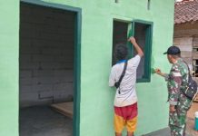 Finishing RTLH Suwardi, Satgas TMMD Ke-129 Kodim 0412/LU Hasilkan Tampilan Rumah yang Lebih