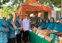 Pasar Murah TMMD Ke-129 Disambut Antusias Warga,Desa Baru Raharja