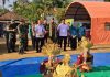 Kasdim 0412/LU Sambut dan dampingi Tim Wasev Tinjau TMMD ke 129 Kodim 0412/Lampung Utara