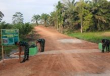 Target Pengecatan Gorong-Gorong Capai 100 Persen, Sasaran TMMD Ke-129 Kodim 0412/LU Tuntas