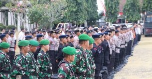 Perkuat Sinergitas Penanganan Karhutla, Kodim 0412/LU Ikuti Apel Gelar Pasukan