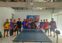 Babinsa Sertu Suwito Support Pemain Tenis Meja Berbakat di Tiyuh Dayasakti