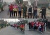 Langkah Sehat, Semangat Merah Putih : Babinsa Hadir Amankan Jalan Sehat di Desa Batu Raja