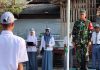 Tingkatkan Rasa Nasionalisme Pelajar, Danramil Abung Semuli Jadi Pembina Upacara di SMK Muhammadiyah