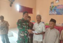 Wujud Peran Aktif diwilayah Binaan, Babinsa Dampingi Penyaluran BLT Dana Desa