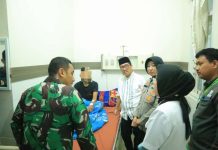 Dandim 0412/LU Bersama Bupati dan Kapolres Jenguk Dua Anggota Polres Lampung Utara yang Terluka