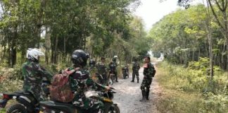 Cegah Karhutla, Babinsa Koramil 412-05/TBU Gelar Patroli di Lahan Rawan Kebakaran