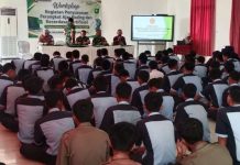 Cegah Karhutla Sejak Dini, Tim Mabes TNI Gelar Sosialisasi di SMK Muhammadiyah Tumijajar