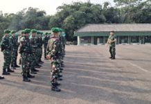 Kodim 0412/LU Gelar Apel Kesiapsiagaan Antisipasi Erupsi Gunung Anak Krakatau