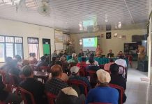 Tim Mabes TNI Gelar Sosialisasi dan Penyuluhan Karhutla di Lampung Utara