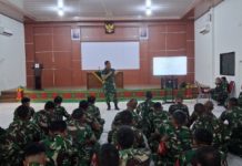 Berikan Pengarahan : Dandim 0412/LU Tekankan Profesionalisme dan Percepatan Program Pemerintah