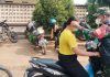 Abu Vulkanik Ancam Warga, Koramil 412-07/ABB Gerak Cepat Bagikan Masker Gratis di Pasar Bunglai