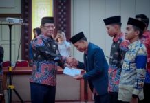 Pemprov Lampung Lepas 57 Kafilah MTQ Nasional XXXI 2026 ke Jawa Tengah